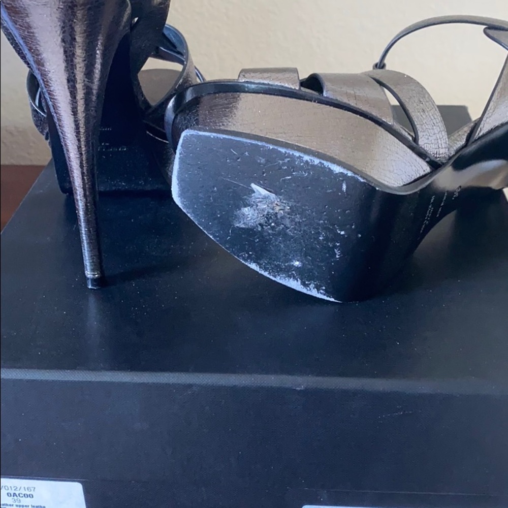 Saint Laurent Tribute Platform Sandals - Picture 6 of 7